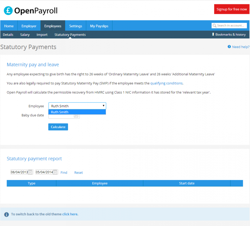 Support guides » Employees » How to calculate Statutory Maternity Pay (SMP)