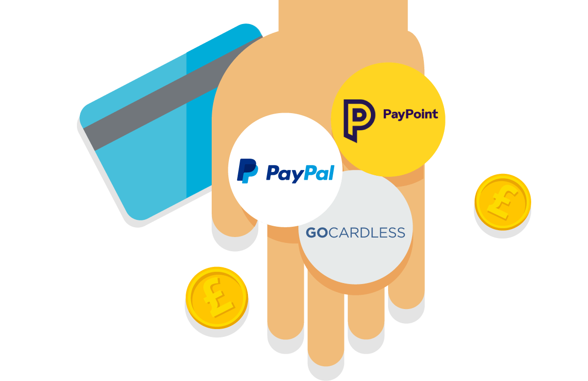 Pay invoices with PayPal, PayPoint and GoCardless