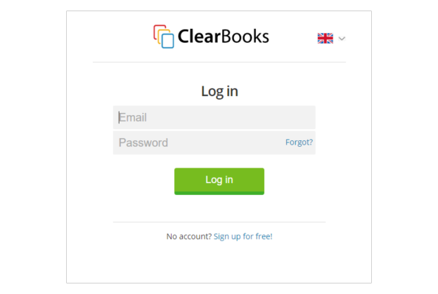 Clear Books login