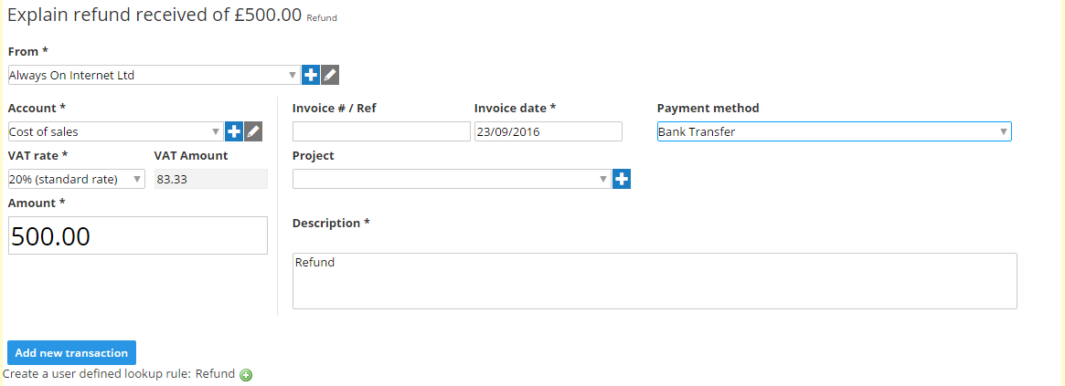 explain refund