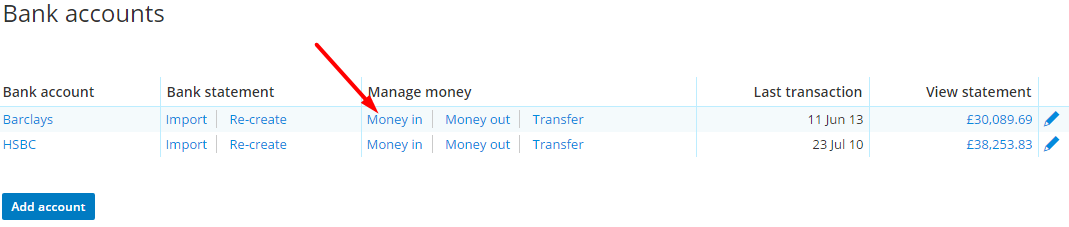 money in